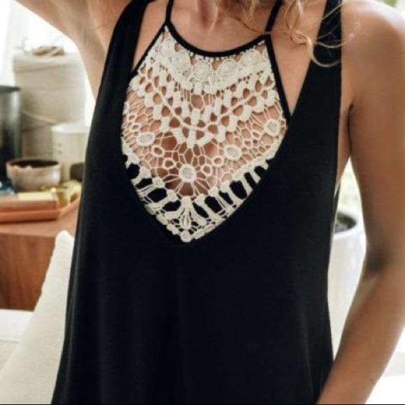 Three Bird Nest Other - High Neck Crochet Bralette